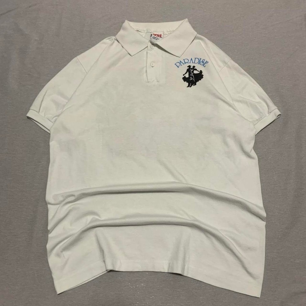 Vintage 1992 Anvil Paradise Country Dance Festival San Diego Polo Shirt Large